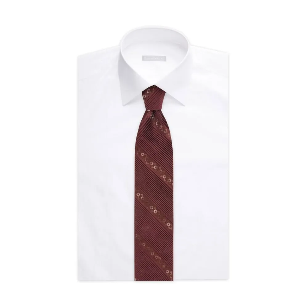 Online Pleated Silk Tie With Swarovski Crystals Formal Accessories