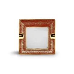 Hot Red Fine Paisley Porcelain Ashtray Cigar Accessories