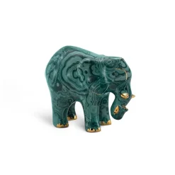 Outlet Royal Malachite Small Porcelain Elephant Ornament Porcelain Line