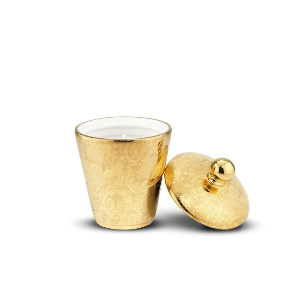 Sale Scented Candle Gold Fine Paisley Scented Candles