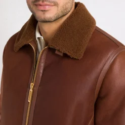 Best Shearling And Lambskin Leather Blouson Mens Outerwear
