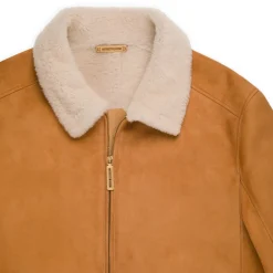 Clearance Shearling And Lambskin Leather Blouson Mens Outerwear