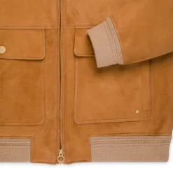 Clearance Shearling And Lambskin Leather Blouson Mens Outerwear