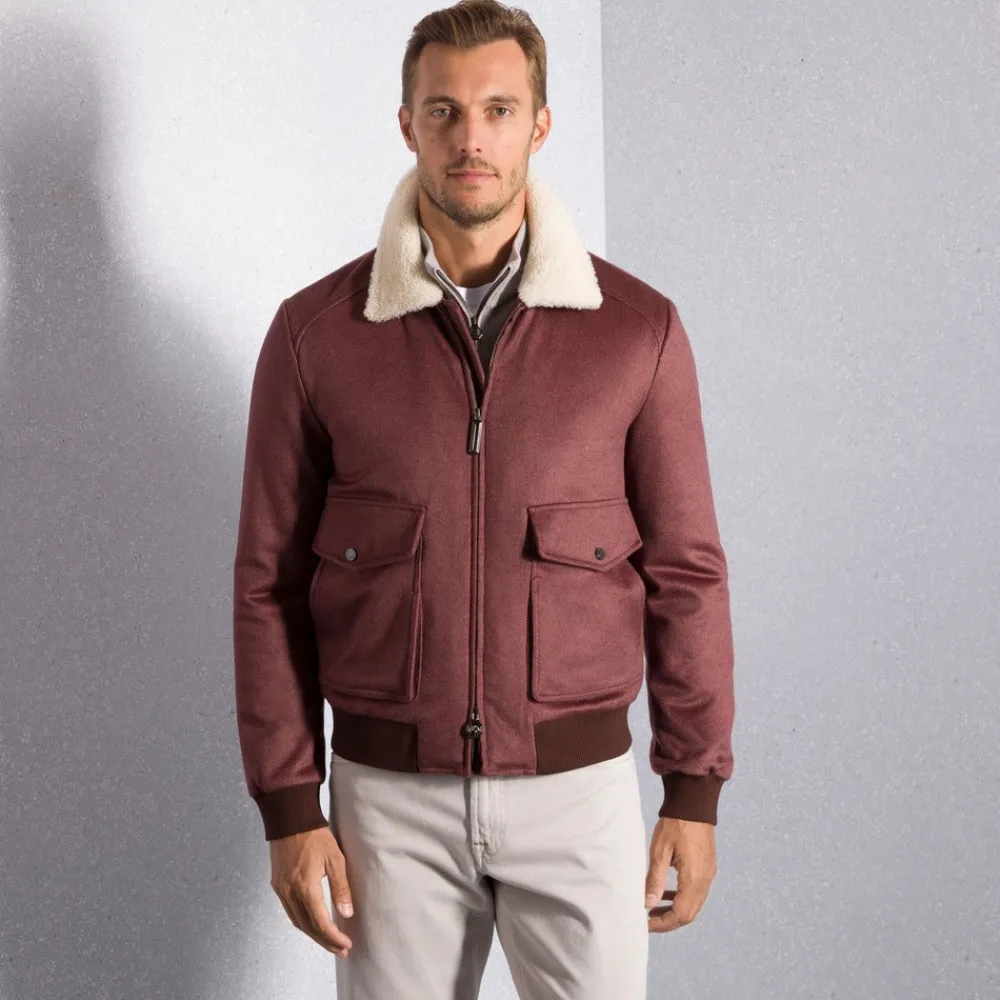 Best Sale Shearling Blouson Mens Outerwear