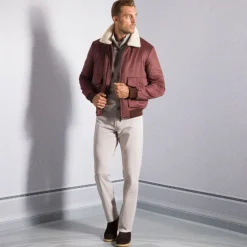 Best Sale Shearling Blouson Mens Outerwear