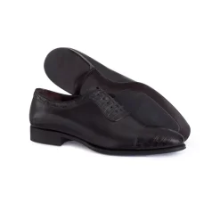 New Shiny Calfskin Leather And Crocodile Oxford Shoes Oxford & Derbies
