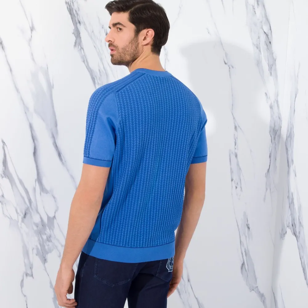 Fashion Short Sleeve Crewneck Sweater Mens Last Sizes