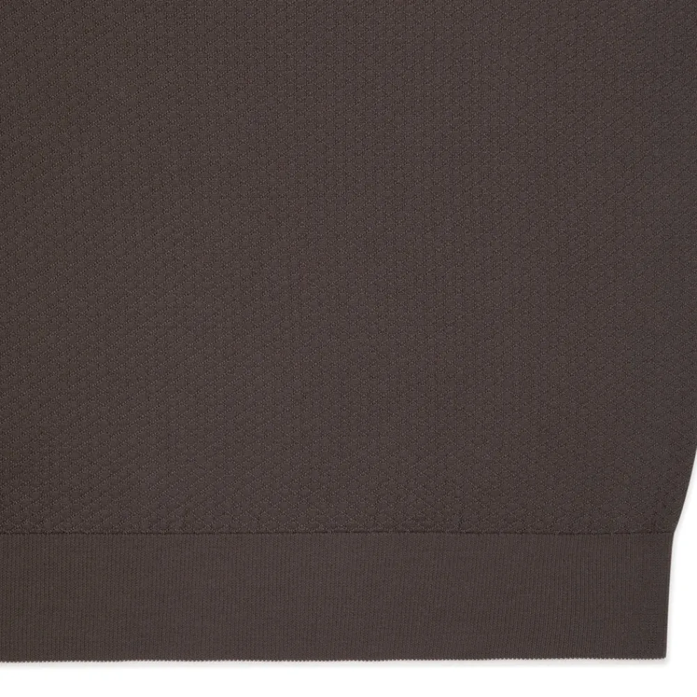 Outlet Short Sleeve Silk Crewneck Sweater Mens Knitwear