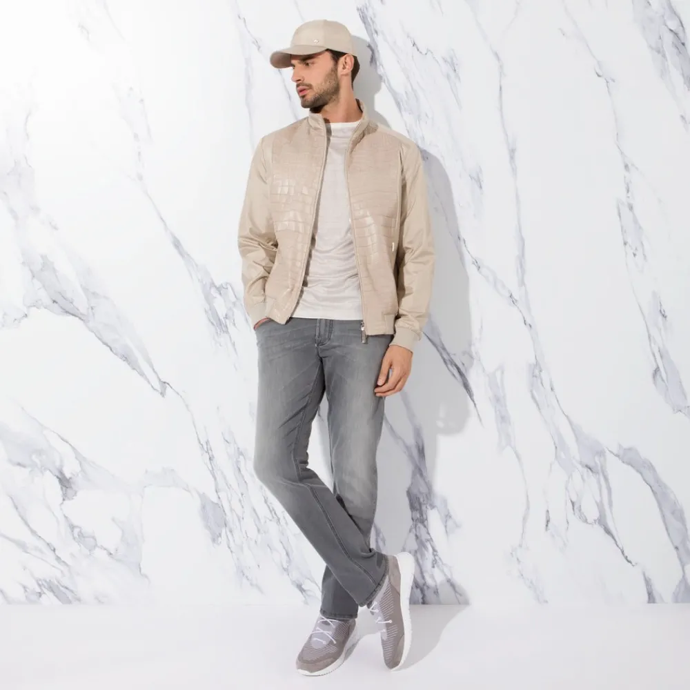Hot Silk And Crocodile Blouson Mens Last Sizes
