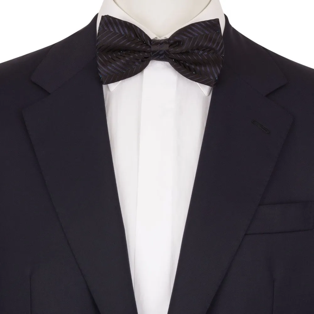 Store Silk And Swarovski Detail Bow Tie Formal Accessories