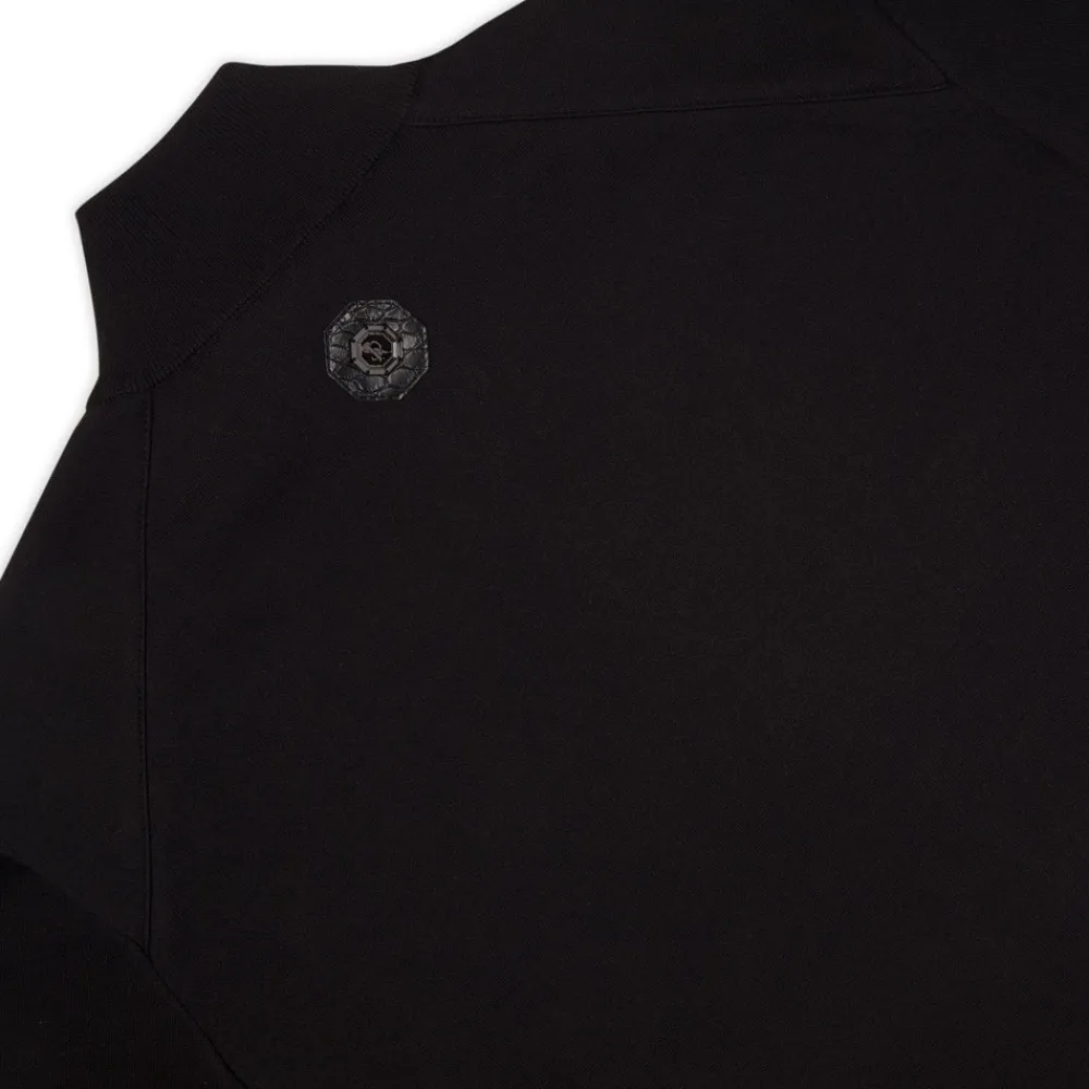 Sale Silk, Cotton And Crocodile Leather Blouson Mens Knitwear