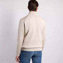 Sale Silk, Cotton And Crocodile Leather Blouson Mens Knitwear