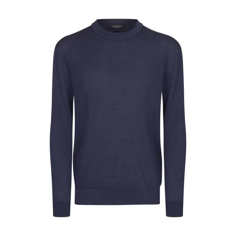 Cheap Silk Crew Neck Sweater Mens Knitwear