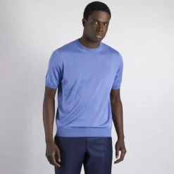 Online Silk Crewneck Sweater Mens Knitwear