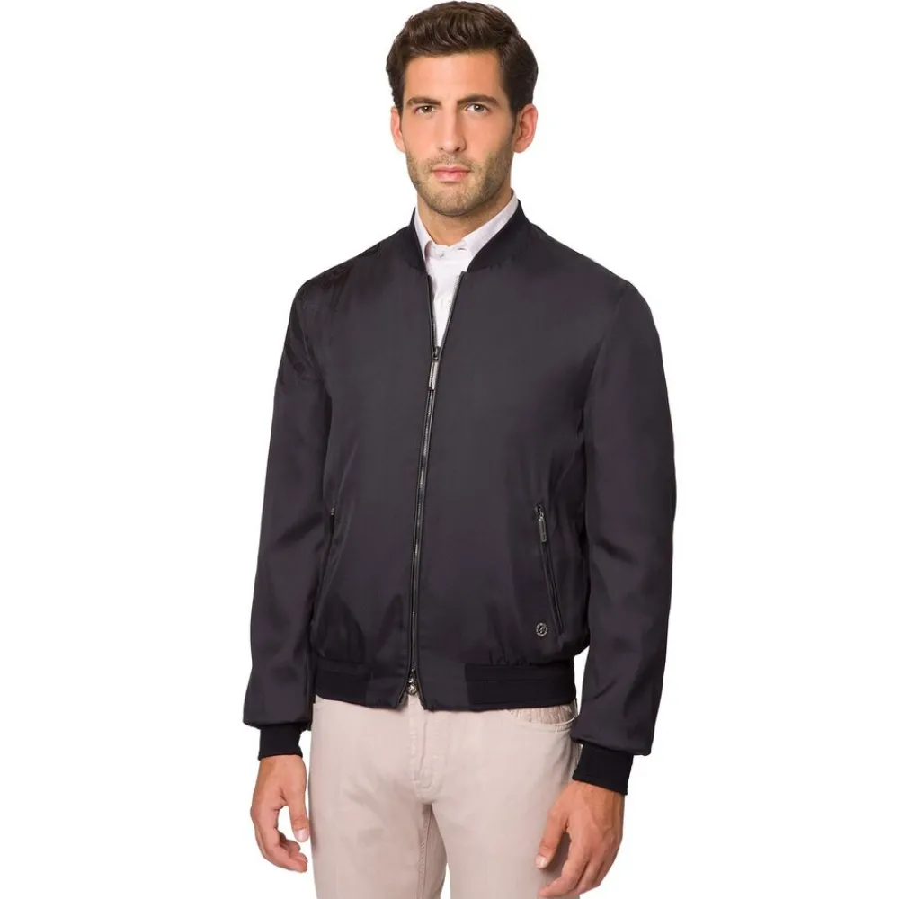 Shop Silk Light Blouson Mens Outerwear