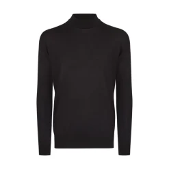 Best Silk Mock Neck Sweater Mens Knitwear