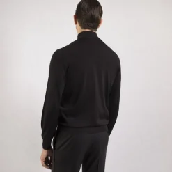 Best Silk Mock Neck Sweater Mens Knitwear