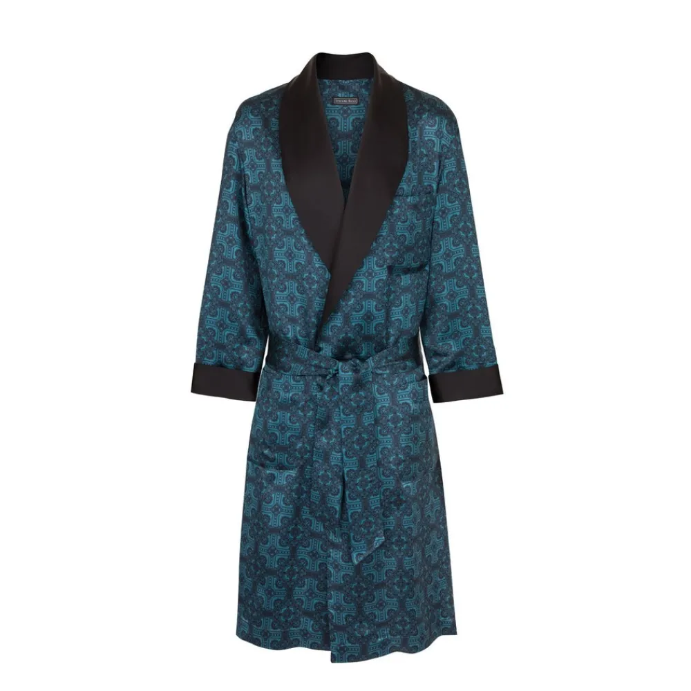 Online Silk Robe Mens Loungewear