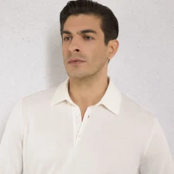 Cheap Silk Three-Button Polo Shirt Mens Knitwear