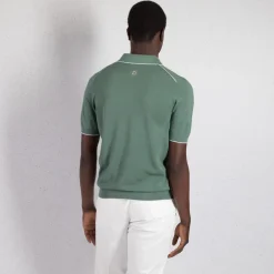 Discount Silk Zip Polo Shirt Mens Knitwear
