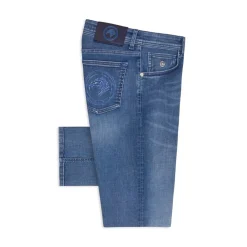 Sale Slim Fit Jeans With Hand Painted Eagle Head Mens Last Sizes