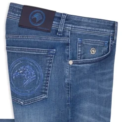 Sale Slim Fit Jeans With Hand Painted Eagle Head Mens Last Sizes