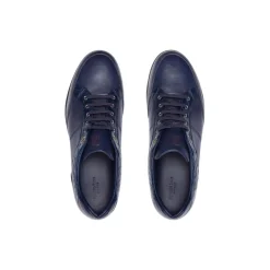 Fashion Sneakers In Matted Crocodile And Calfskin Leather Sneakers