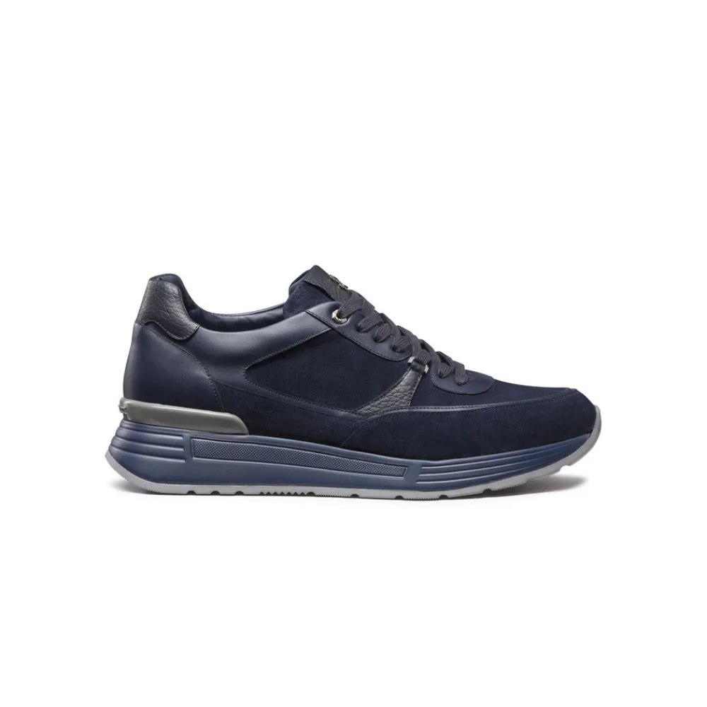 Best Sale Suede And Calfskin Leather Sneakers Sneakers