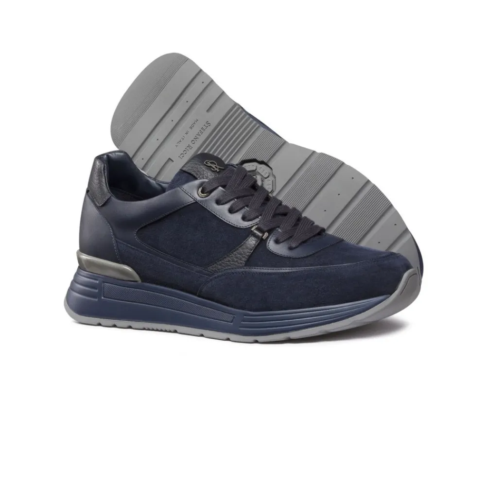 Best Sale Suede And Calfskin Leather Sneakers Sneakers