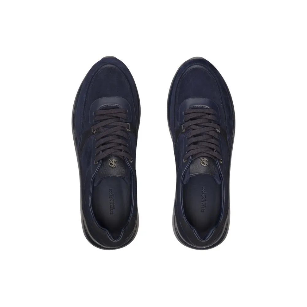 Best Sale Suede And Calfskin Leather Sneakers Sneakers