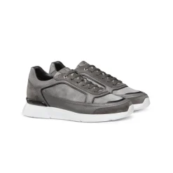 Fashion Suede And Calfskin Leather Sneakers Sneakers