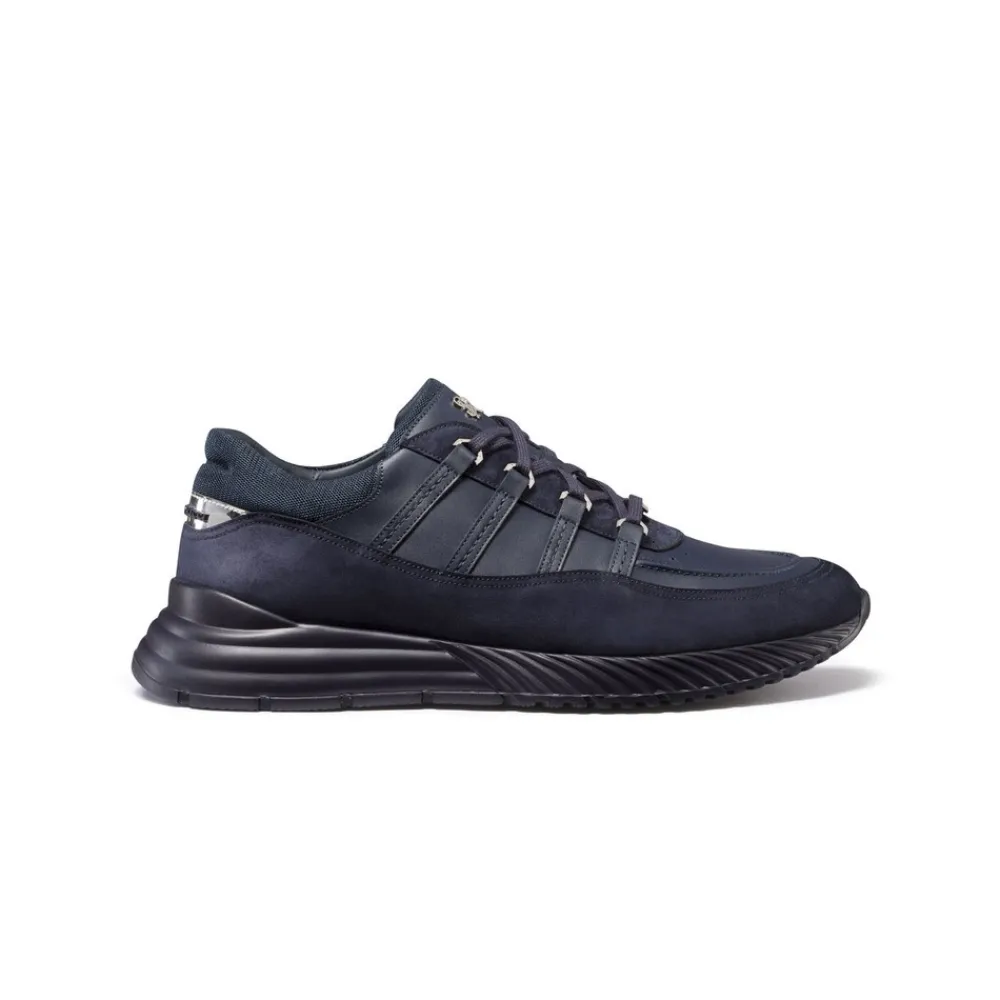 Discount Suede And Calfskin Leather Sneakers Sneakers