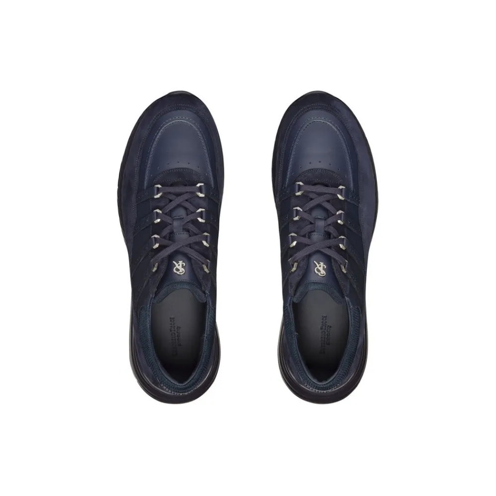 Discount Suede And Calfskin Leather Sneakers Sneakers