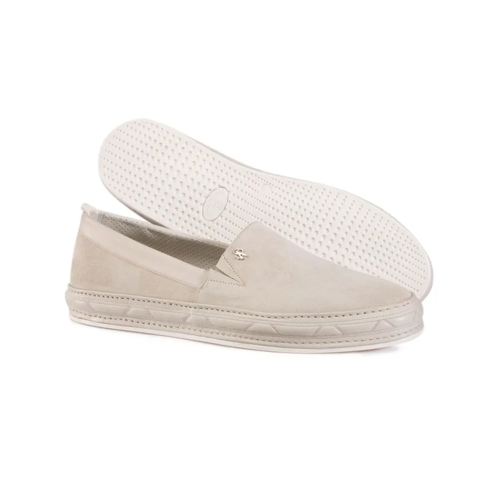 New Suede And Calfskin Leather Slip-On Shoes Loafers