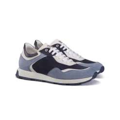 Best Sale Suede And Calfskin Leather Sneakers Sneakers