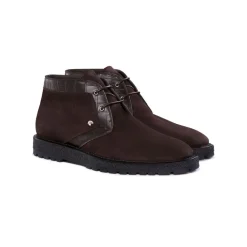 Cheap Suede And Crocodile Chukka Boots Boots