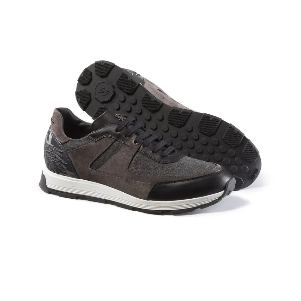 Best Sale Suede And Leather Sneakers Sneakers