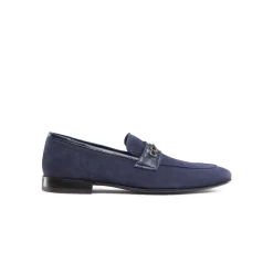 Online Suede And Matted Crocodile Loafers Loafers