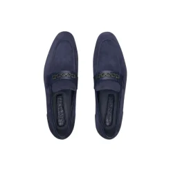 Online Suede And Matted Crocodile Loafers Loafers