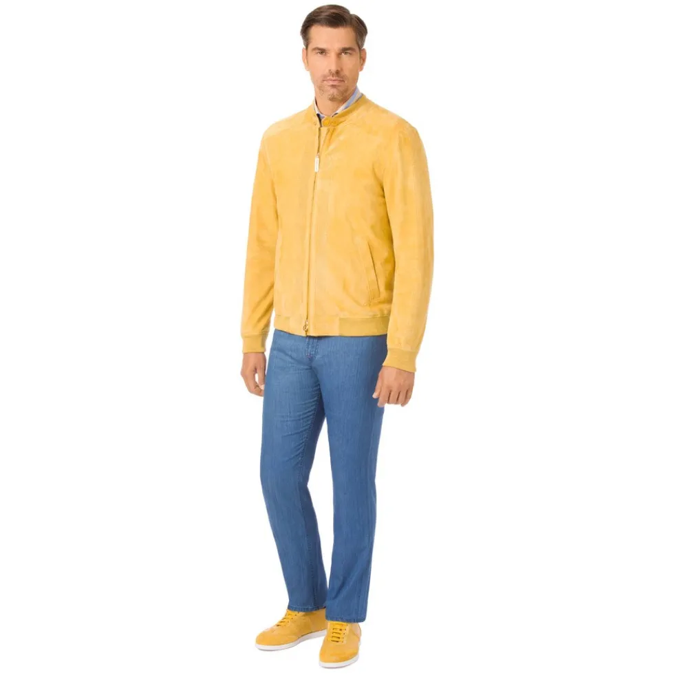 Clearance Suede Blouson Mens Outerwear