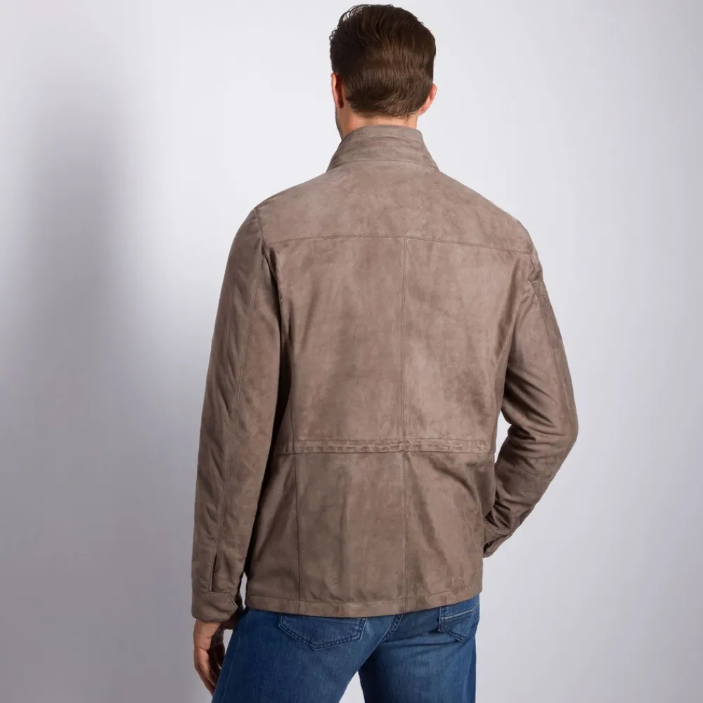Online Suede Field Jacket Mens Outerwear