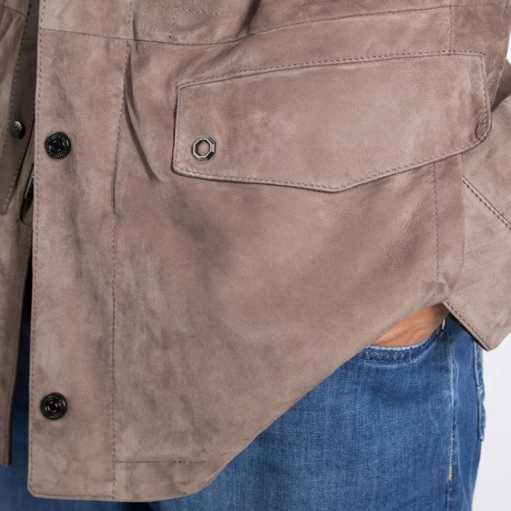 Online Suede Field Jacket Mens Outerwear