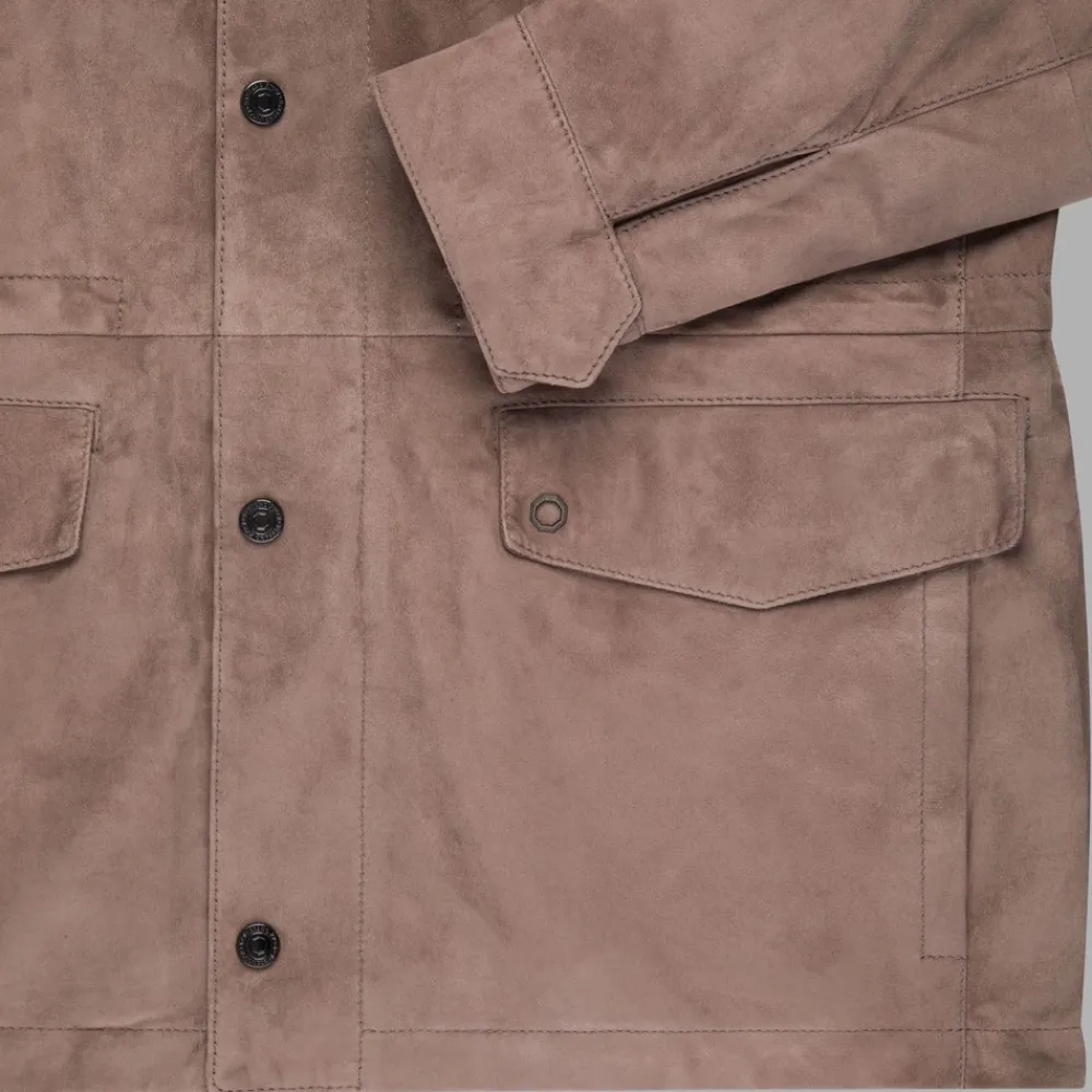 Online Suede Field Jacket Mens Outerwear