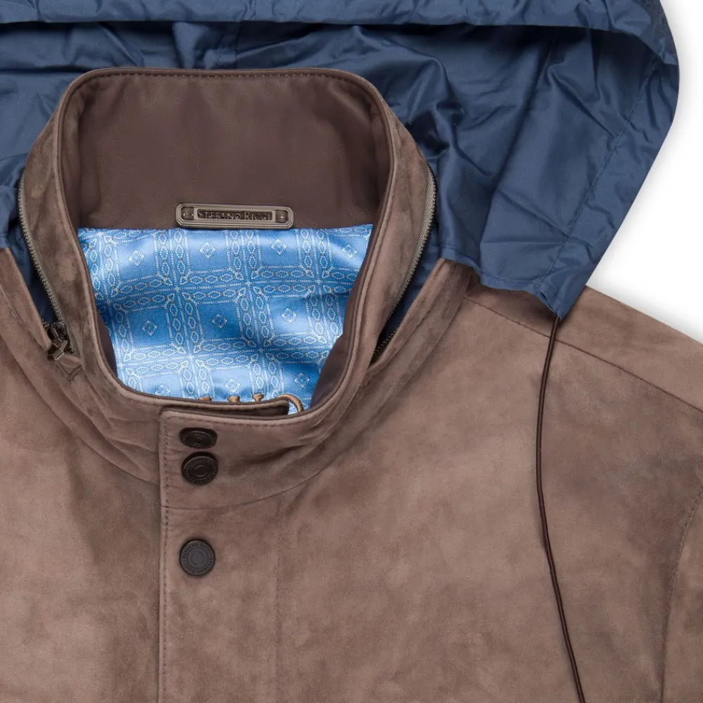 Online Suede Field Jacket Mens Outerwear