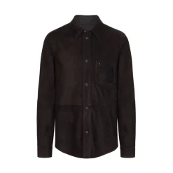 Online Suede Shirt Mens Outerwear