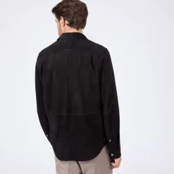 Online Suede Shirt Mens Outerwear
