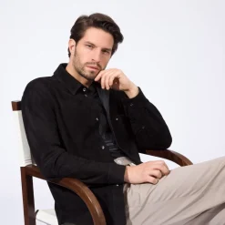 Online Suede Shirt Mens Outerwear