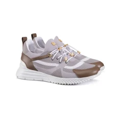 New Technical Fabric And Calfskin Leather Sneakers Sneakers
