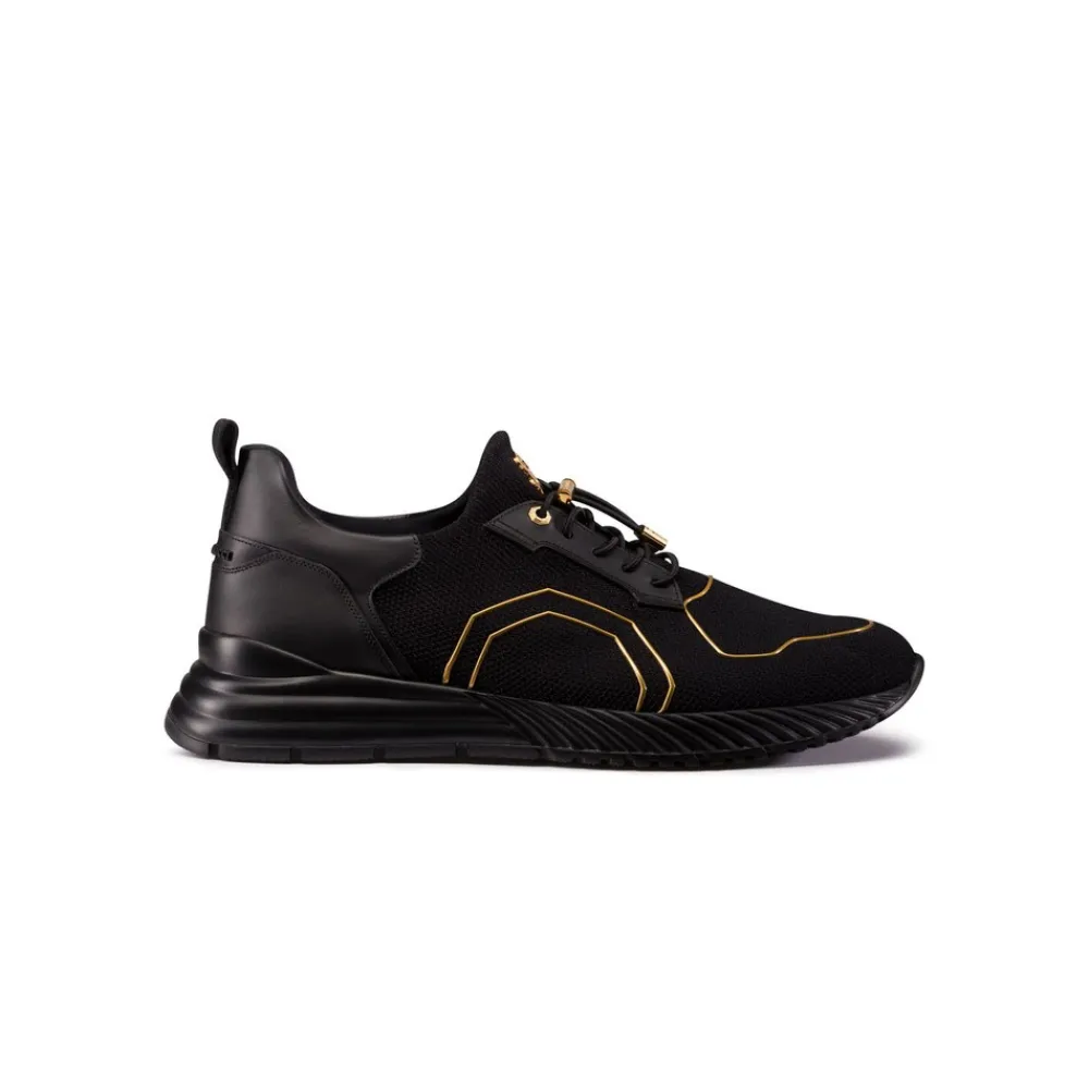 Outlet Technical Fabric And Calfskin Leather Sneakers Sneakers