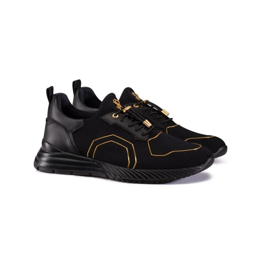 Outlet Technical Fabric And Calfskin Leather Sneakers Sneakers